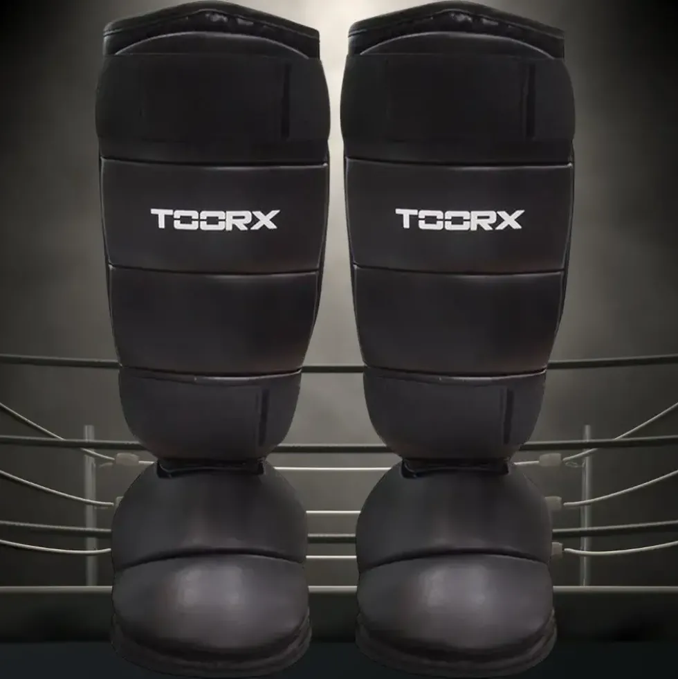 Toorx Fitness Scheenbeschermer PU - met voetbeschermer - L/XL