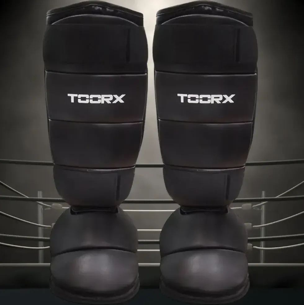 Toorx Fitness Scheenbeschermer PU - met voetbeschermer - L/XL