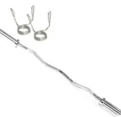 Toorx Olympische Curlstang - 120 cm - Chroom
