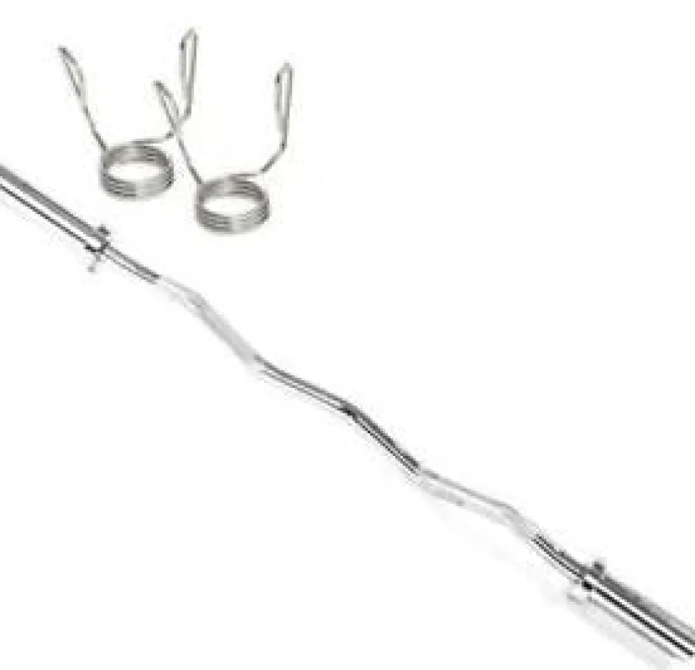 Toorx Olympische Curlstang - 120 cm - Chroom