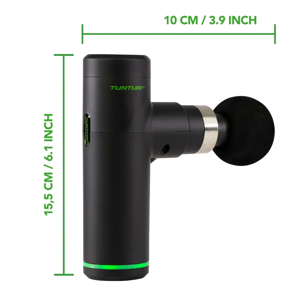 Tunturi Massage Gun Mini - Massage Gun - 4 opzetstukken