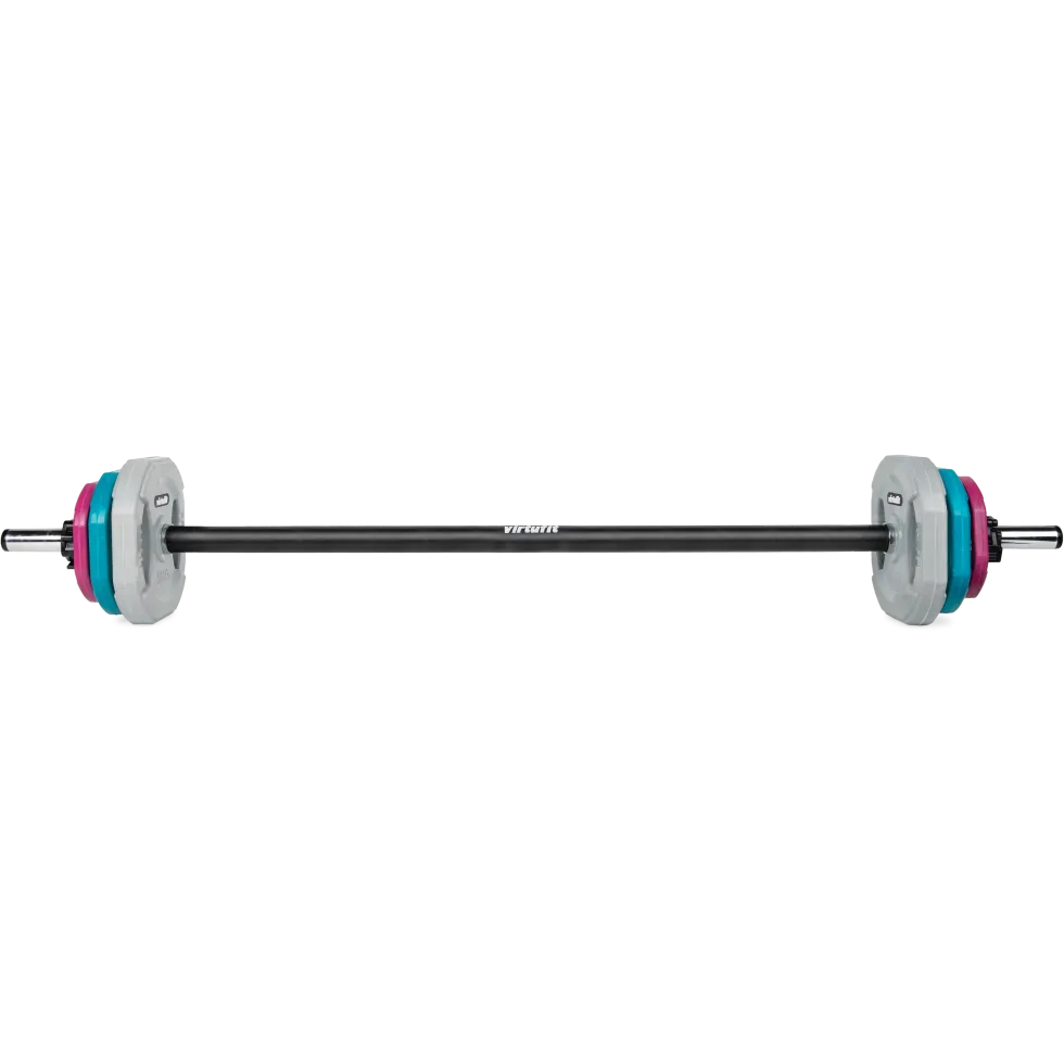 VirtuFit Aerobic Pump Set Pro Rubber - 20 kg - Gekleurd