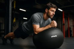 VirtuFit Anti-Burst Fitnessbal Pro - Gymbal - Swiss Ball - met Pomp - Zwart - 55 cm
