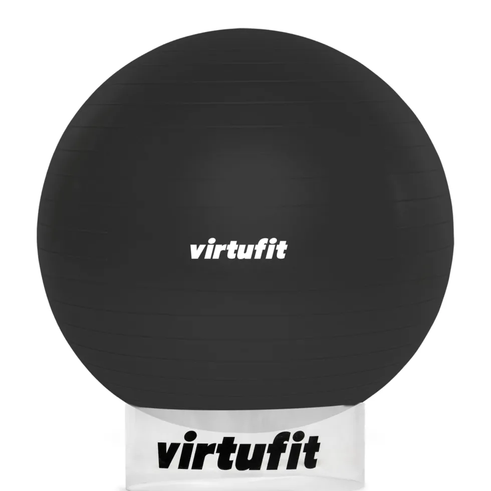 VirtuFit Anti-Burst Fitnessbal Pro met Balhouder - Grijs - 85 cm