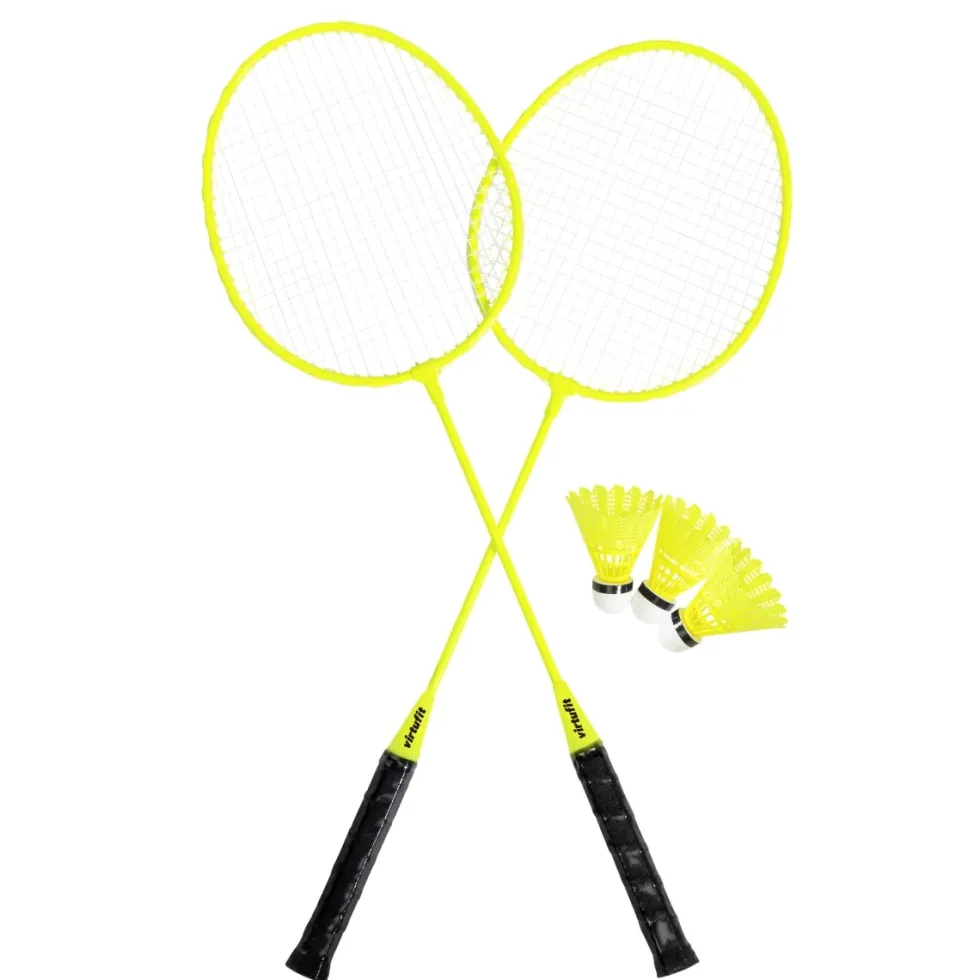 VirtuFit Badminton Set - 2 Rackets - 3 shuttles - Inclusief draagtas