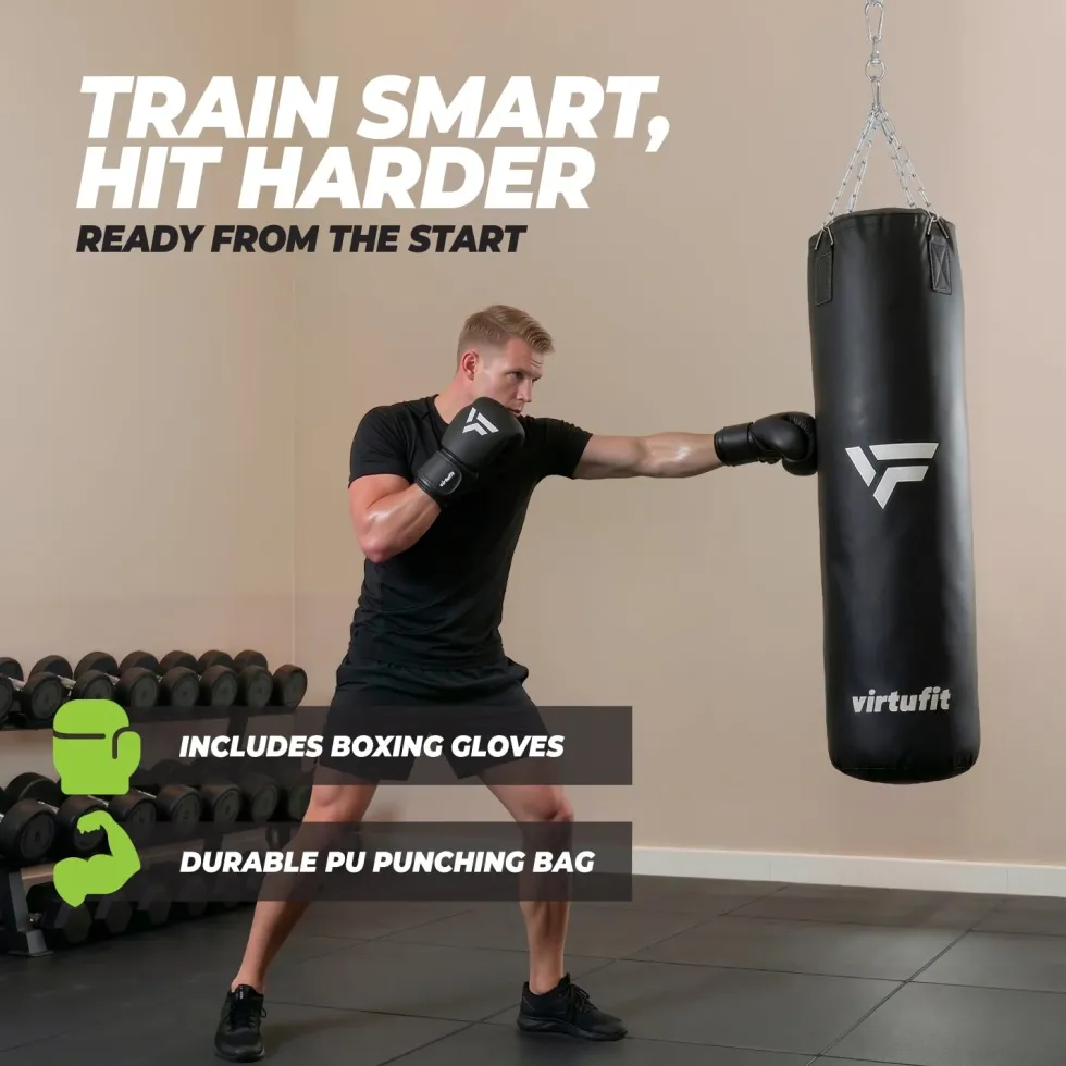 VirtuFit Boksset - Boxing Set - Bokszak & Bokshandschoenen