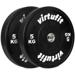 VirtuFit Bumper Plate - Olympische Halterschijf van Rubber - 50 mm - set 2 x 5 kg