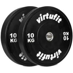 VirtuFit Bumper Plate - Olympische Halterschijf van Rubber - 50 mm - set 2 x 10 kg