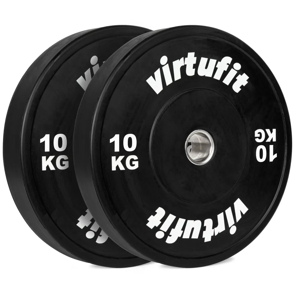 VirtuFit Bumper Plate - Olympische Halterschijf van Rubber - 50 mm - set 2 x 10 kg
