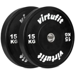 VirtuFit Bumper Plate - Olympische Halterschijf van Rubber - 50 mm - set 2 x 15 kg