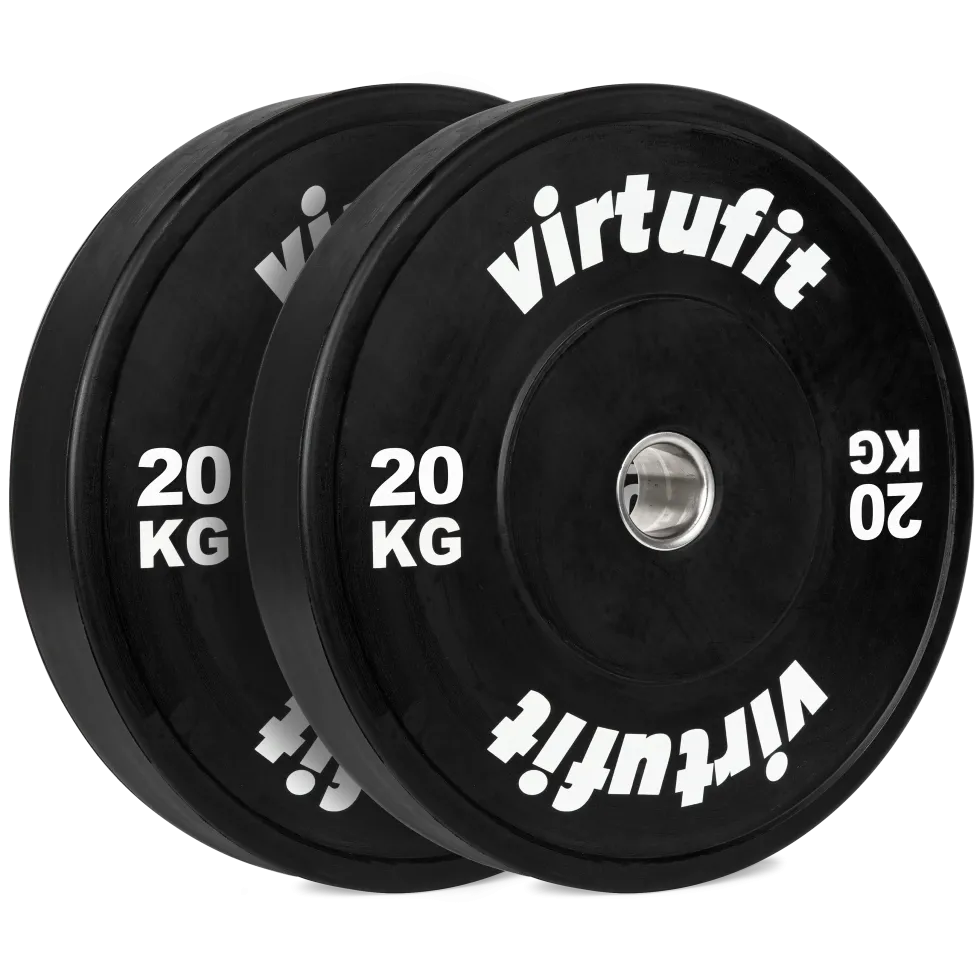 VirtuFit Bumper Plate - Olympische Halterschijf van Rubber - 50 mm - set 2 x 20 kg