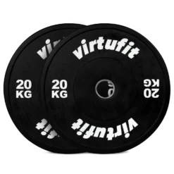 VirtuFit Bumper Plate - Olympische Halterschijf van Rubber - 50 mm - set 2 x 20 kg