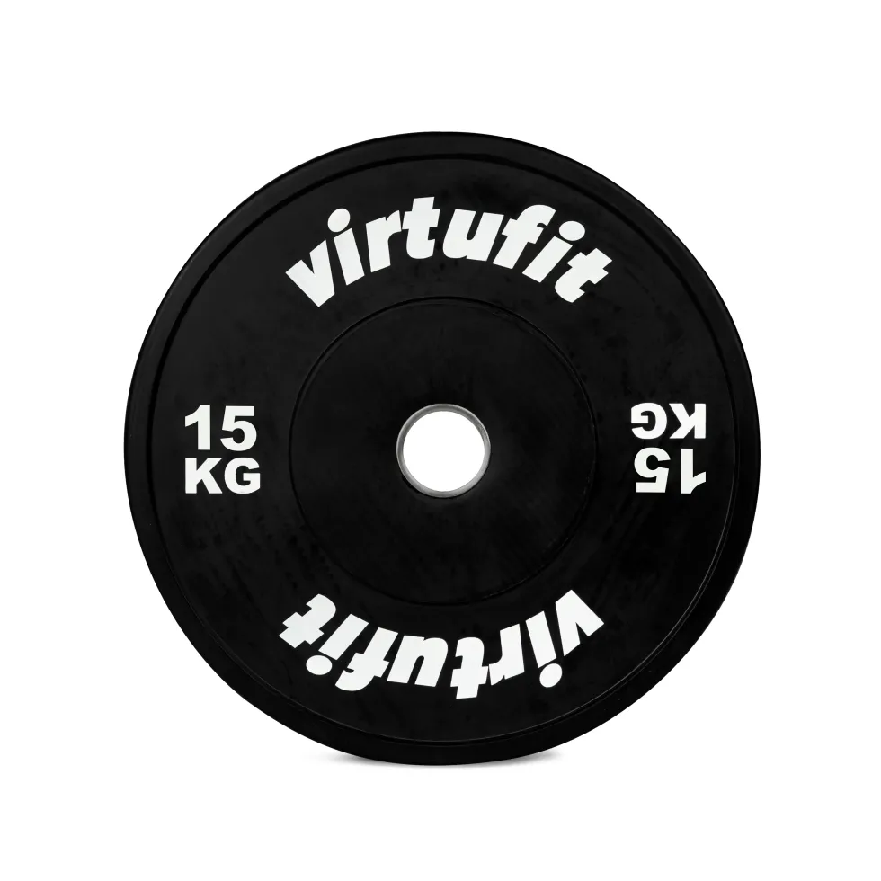VirtuFit Bumper Plate - Olympische Halterschijf van Rubber - 50 mm - 15 kg