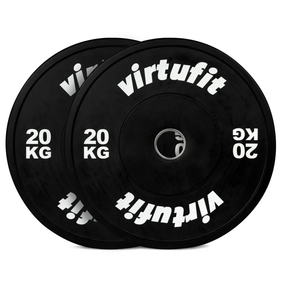 VirtuFit Bumper Plate Set - Olympische Halterschijven van Rubber - 100 kg