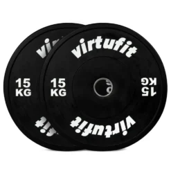 VirtuFit Bumper Plate Set - Olympische Halterschijven van Rubber - 100 kg