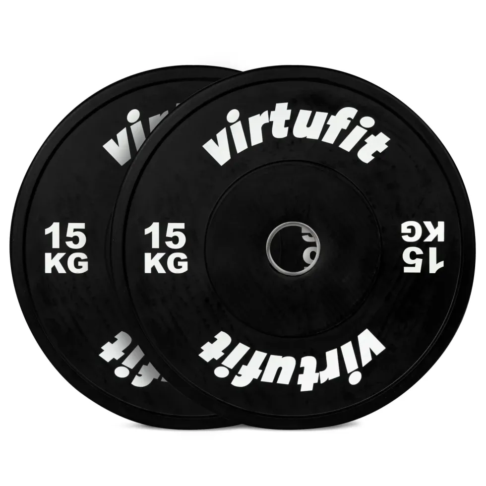 VirtuFit Bumper Plate Set - Olympische Halterschijven van Rubber - 100 kg