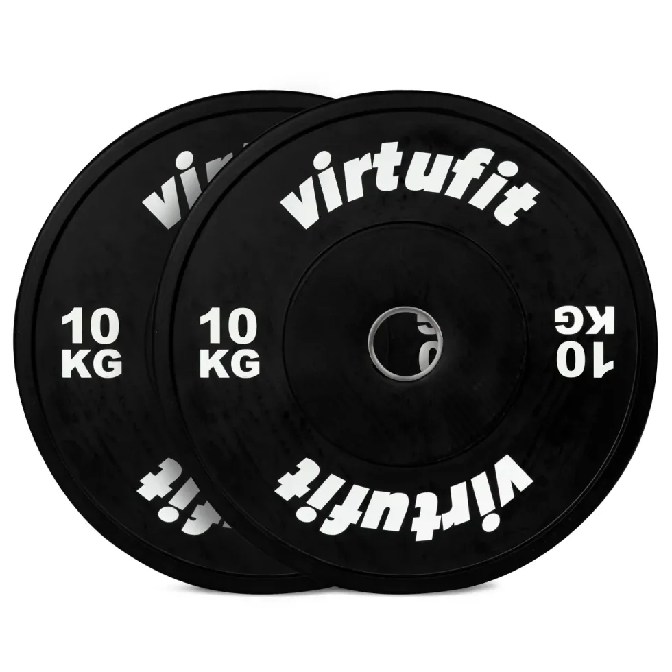 VirtuFit Bumper Plate Set - Olympische Halterschijven van Rubber - 100 kg