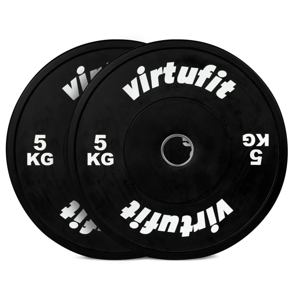 VirtuFit Bumper Plate Set - Olympische Halterschijven van Rubber - 100 kg