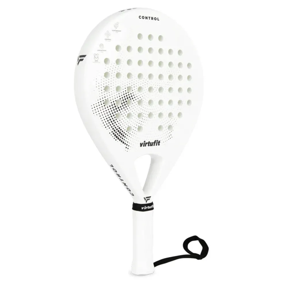VirtuFit Control Padel Racket - Wit - Zwart