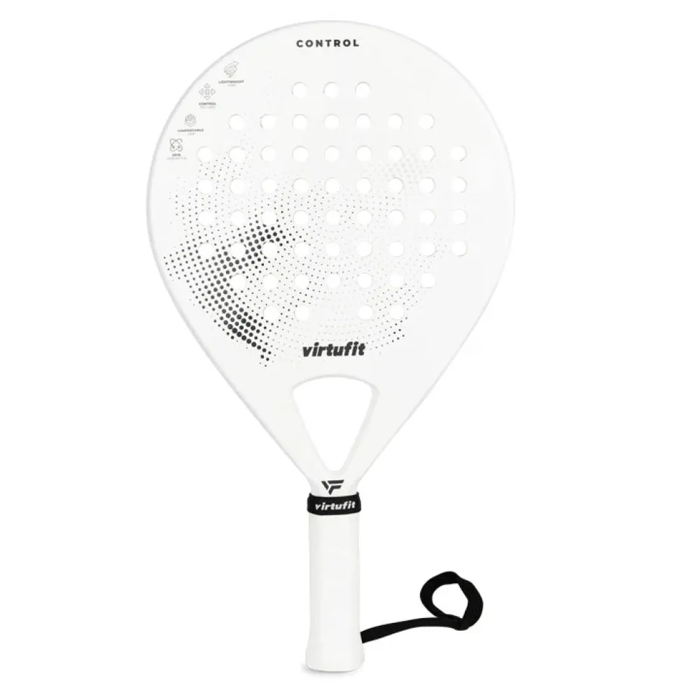 VirtuFit Control Padel Racket - Wit - Zwart