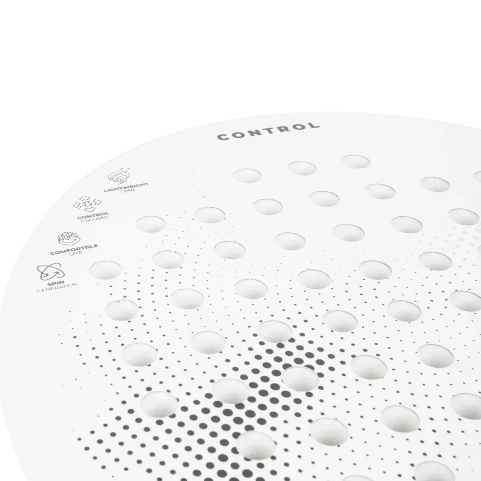 VirtuFit Control Padel Racket - Wit - Zwart