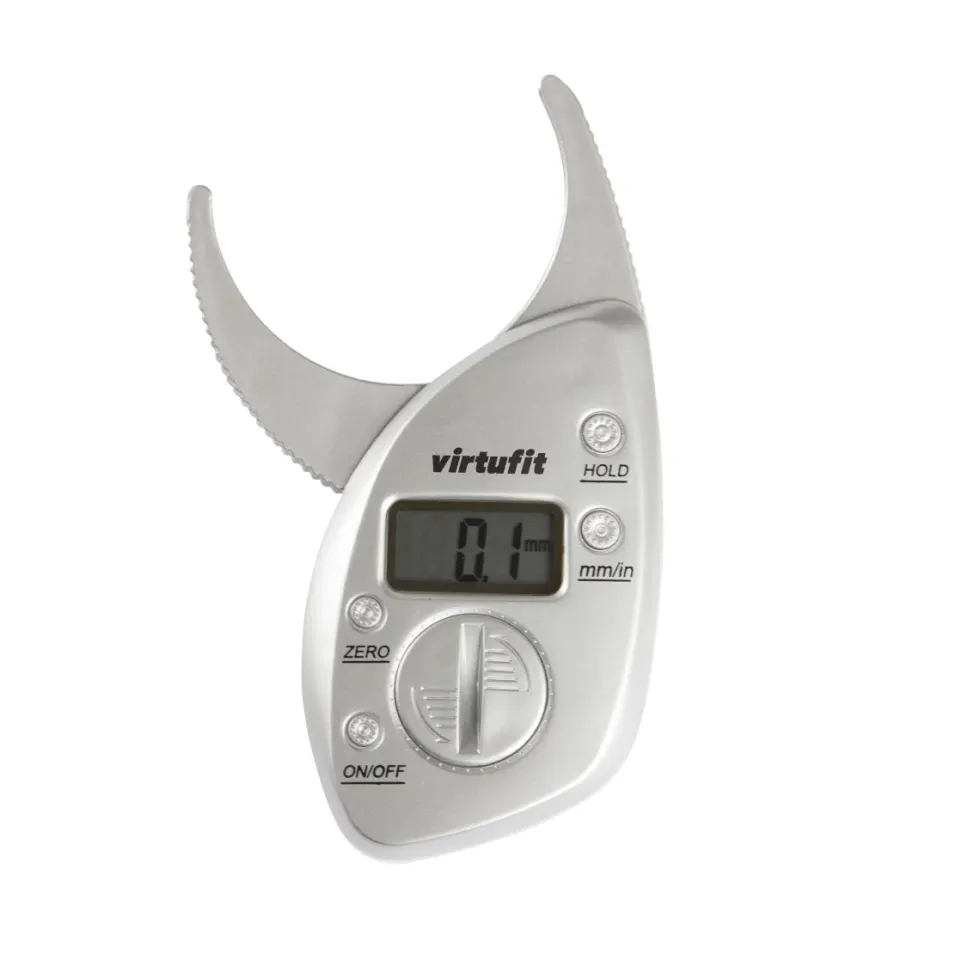 VirtuFit Digitale Huidplooimeter - Vetpercentagemeter - Vetmeter - Grijs