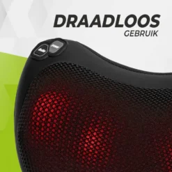 VirtuFit Draadloos Massagekussen Pro - Met Warmtefunctie