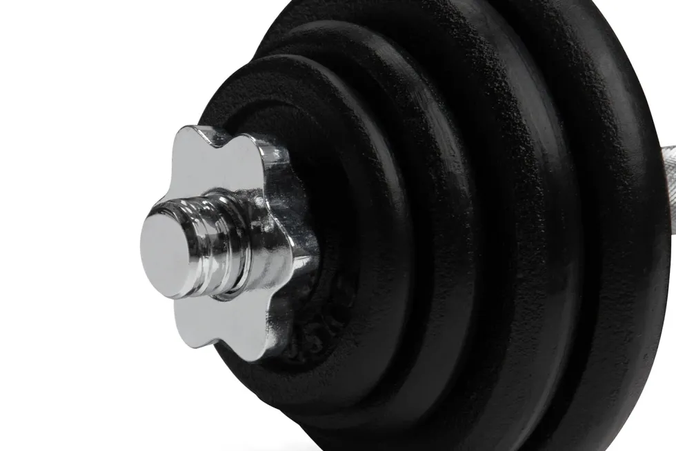 VirtuFit Dumbbellset Pro - Verstelbare Halterset - Gietijzer - 2 x 15 kg