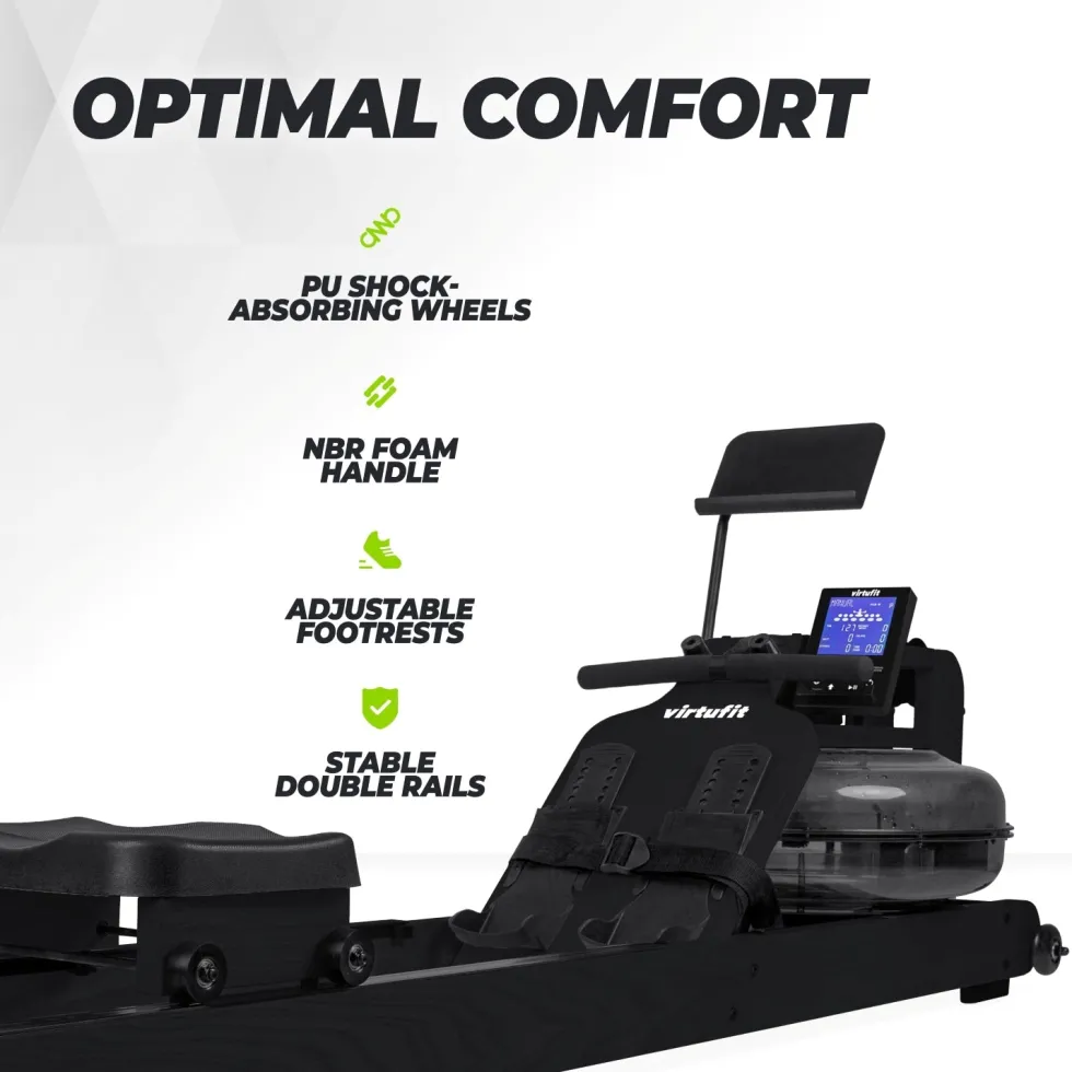 VirtuFit Elite Water Resistance Roeitrainer - Black Edition