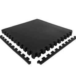 VirtuFit Fitness Puzzelmat - 12-delige Vloermat - 240 x 180 cm - Zwart
