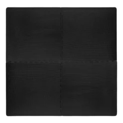VirtuFit Fitness Puzzelmat - 12-delige Vloermat - 240 x 180 cm - Zwart