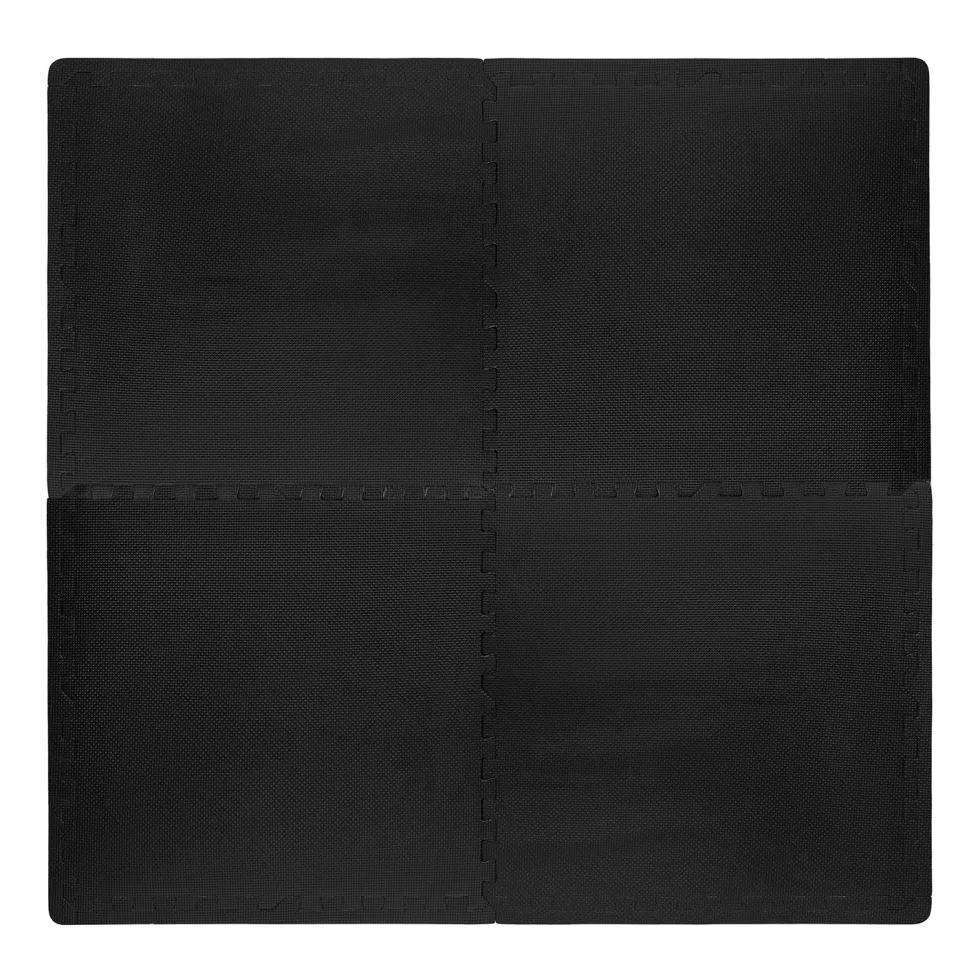 VirtuFit Fitness Puzzelmat - 12-delige Vloermat - 240 x 180 cm - Zwart