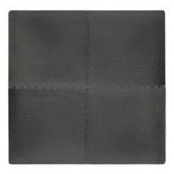 VirtuFit Fitness Puzzelmat – 4-delige Vloermat – 120×120 cm – Zwart