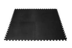 VirtuFit Fitness Puzzelmat – 4-delige Vloermat – 120×120 cm – Zwart
