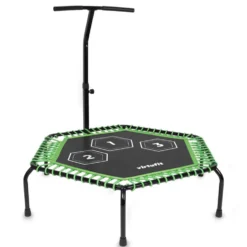 VirtuFit Fitness Trampoline Pro met Handvat - Zwart - 127 cm