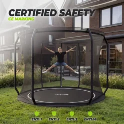 VirtuFit Flatground Trampoline 251 cm Inclusief Veiligheidsnet