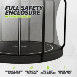 VirtuFit Flatground Trampoline 366 cm - inclusief veiligheidsnet
