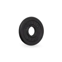 VirtuFit Gietijzeren Halterschijf - Halter gewicht - 30 mm - 0.5 kg - Zwart