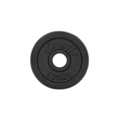 VirtuFit Gietijzeren Halterschijf - Halter gewicht - 30 mm - 1,25 kg - Zwart