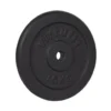 VirtuFit Gietijzeren Halterschijf - Halter gewicht - 30 mm - 15 kg - Zwart