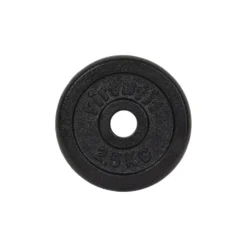 VirtuFit Gietijzeren Halterschijf - Halter gewicht - 30 mm - 2,5 kg - Zwart