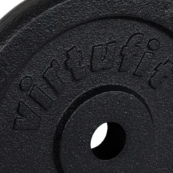 VirtuFit Gietijzeren Halterschijf - Halter gewicht - 30 mm - 5 kg - Zwart