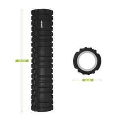 VirtuFit Grid Foam Roller - Massage roller - 62 cm - Zwart