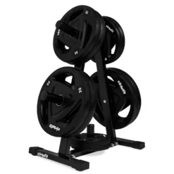 VirtuFit Halterschijf Opbergrek + Rubberen Halterschijf - 150 kg