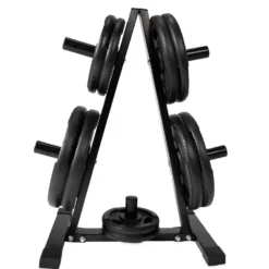 VirtuFit Halterschijf Opbergrek + Gietijzeren Halterschijf - 150 kg