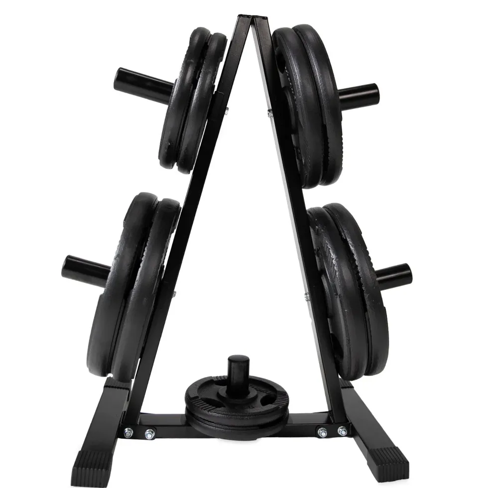 VirtuFit Halterschijf Opbergrek + Gietijzeren Halterschijf - 150 kg