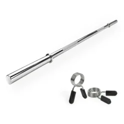 VirtuFit Halterstang - 120 cm - Veerclipsluiting - 30 mm