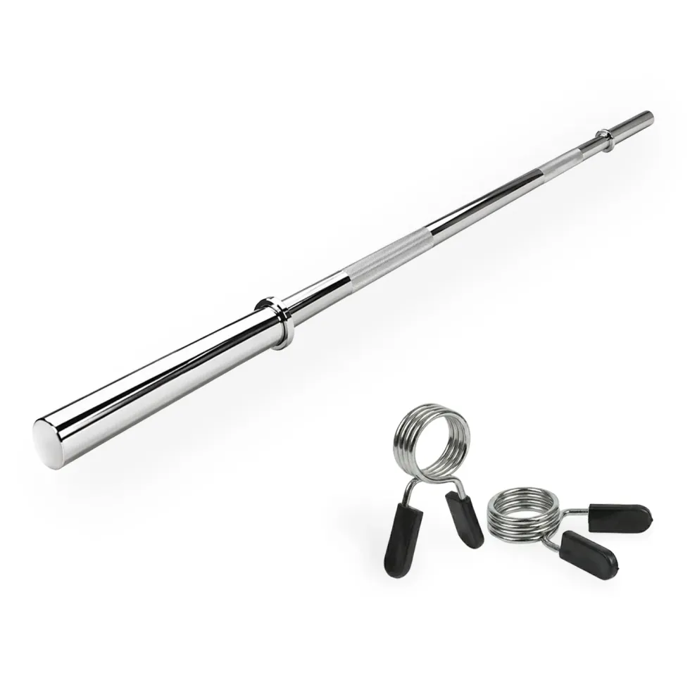 VirtuFit Halterstang - 120 cm - Veerclipsluiting - 30 mm