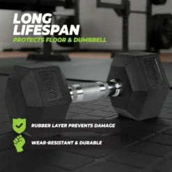 VirtuFit Hexa Dumbbell Pro - 15 kg - Per Stuk