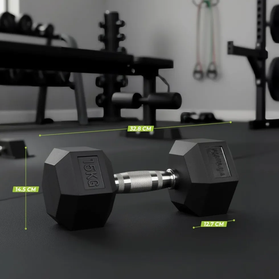 VirtuFit Hexa Dumbbell Pro Set - 2 x 15 kg